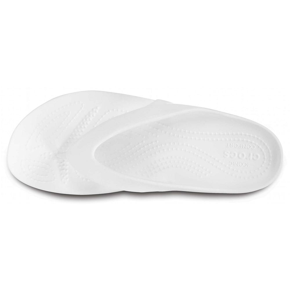 White Women's Crocs Kadee II Flip Sandals | NZ 0525TCEV